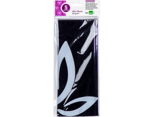 Papel celofane liderpapel 50x70 cm 22gr bolsa de 5 folhas violeta , Liderpapel , 75023 , 8423473750234